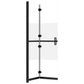 Foldable Walk-in Shower Wall Half Frosted ESG Glass 43.3"x74.8"