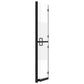 Foldable Walk-in Shower Wall Half Frosted ESG Glass 43.3"x74.8"