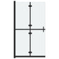Foldable Walk-in Shower Wall Frosted ESG Glass 27.6"x74.8"