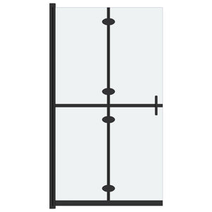 Foldable Walk-in Shower Wall Frosted ESG Glass 27.6"x74.8"