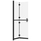 Foldable Walk-in Shower Wall Frosted ESG Glass 27.6"x74.8"