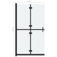 Foldable Walk-in Shower Wall Frosted ESG Glass 27.6"x74.8"