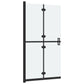 Foldable Walk-in Shower Wall Frosted ESG Glass 31.5"x74.8"