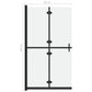 Foldable Walk-in Shower Wall Frosted ESG Glass 31.5"x74.8"