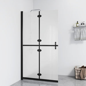 Foldable Walk-in Shower Wall Frosted ESG Glass 39.4"x74.8"
