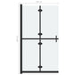 Foldable Walk-in Shower Wall Frosted ESG Glass 47.2"x74.8"