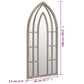 Garden Mirror Sand Iron, Glass Medium Decorative Inlays