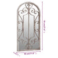 Garden Mirror Sand Iron, Glass 27.6 x 11.8 in Decorative Inlays