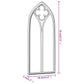 Mirror Black Iron, glass 27.6 x 11.8 in Decorative Inlays