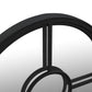 Mirror Black Iron Decorative Inlays Mirror Round Gothic
