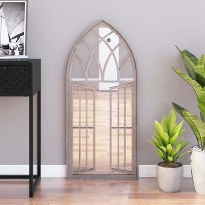 Mirror Sand Iron, Glass 39.4 x 17.7 in Decorative Inlays Mirror