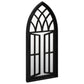 Mirror Black Iron, Glass 27.6x11.8 in Decorative Inlays Mirror