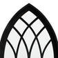 Mirror Black Iron, Glass 27.6x11.8 in Decorative Inlays Mirror