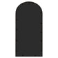 Mirror Black Iron, Glass 27.6 x 11.8 in Decorative Inlays