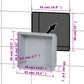 Shower Niche Matt Gray 16.1"x14.2"x3.9"