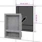 Shower Niche with 2 Compartments Matt Gray 16.1"x20.1"x3.9"