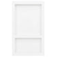 Shower Niche with 2 Compartments High Gloss White 16.1"x27.2"x3.5"