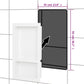 Shower Niche with 2 Compartments High Gloss White 16.1"x27.2"x3.5"