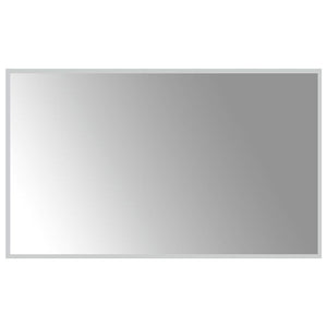 LED Bathroom Mirror White Glass 40 x 24 in LED Bathroom Mirror