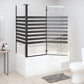 Stripe Bath Enclosure 47.2"x26.8"x51.2" Tempered Glass