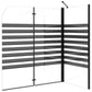 Stripe Bath Enclosure 47.2"x26.8"x51.2" Tempered Glass