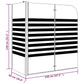 Stripe Bath Enclosure 47.2"x26.8"x51.2" Tempered Glass
