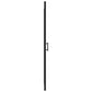 Shower Door 35.8"x76.8" Half Frosted Tempered Glass Black
