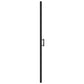 Shower Door 39.4"x70.1" Half Frosted Tempered Glass Black