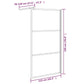 Walk-in Shower Wall 45.3"x76.8" Frosted ESG Glass Black