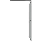 Walk-in Shower Screen 31.5"x76.8" Dark Tempered Glass