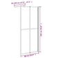 Walk-in Shower Screen 31.5"x76.8" Dark Tempered Glass