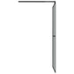 Walk-in Shower Screen 35.4"x76.8" Dark Tempered Glass