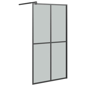 Walk-in Shower Screen 39.4"x76.8" Dark Tempered Glass