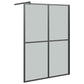 Walk-in Shower Screen 55.1"x76.8" Dark Tempered Glass
