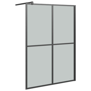 Walk-in Shower Screen 55.1"x76.8" Dark Tempered Glass