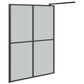 Walk-in Shower Screen 55.1"x76.8" Dark Tempered Glass