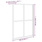 Walk-in Shower Screen 55.1"x76.8" Dark Tempered Glass