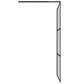 Walk-in Shower Wall 39.4"x76.8" Dark ESG Glass Black
