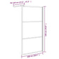 Walk-in Shower Wall 39.4"x76.8" Dark ESG Glass Black