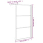 Walk-in Shower Wall 45.3"x76.8" Dark ESG Glass Black