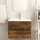 Sink Cabinet Smoked Oak 23.6"x15.2"x17.7" Engineered Wood