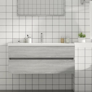 Sink Cabinet Grey Sonoma Engineered wood Large Sink Cabinet