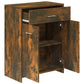 Bathroom Cabinet Smoked Oak Engineered Wood 23.6 x 13.0 x 31.5 in