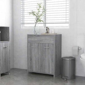 Bathroom Cabinet Grey Sonoma Engineered wood