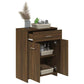 Bathroom Cabinet Brown Oak Engineered Wood Bathroom Cabinet