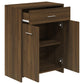 Bathroom Cabinet Brown Oak Engineered Wood Bathroom Cabinet