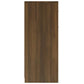 Bathroom Cabinet Brown Oak Engineered Wood Bathroom Cabinet