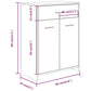 Bathroom Cabinet Brown Oak Engineered Wood Bathroom Cabinet