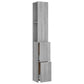 Bathroom Cabinet Grey sonoma Engineered wood Tall