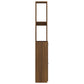 Bathroom Cabinet Brown Oak Engineered Wood Tall Bathroom Cabinet